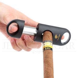 Plastic V Cut Stainless Steel Cigar Cutter