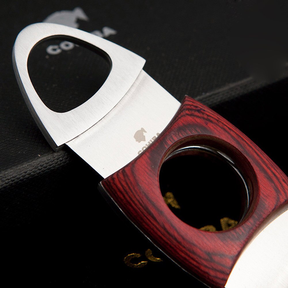Double Blade Stainless Steel Cigar Cutter